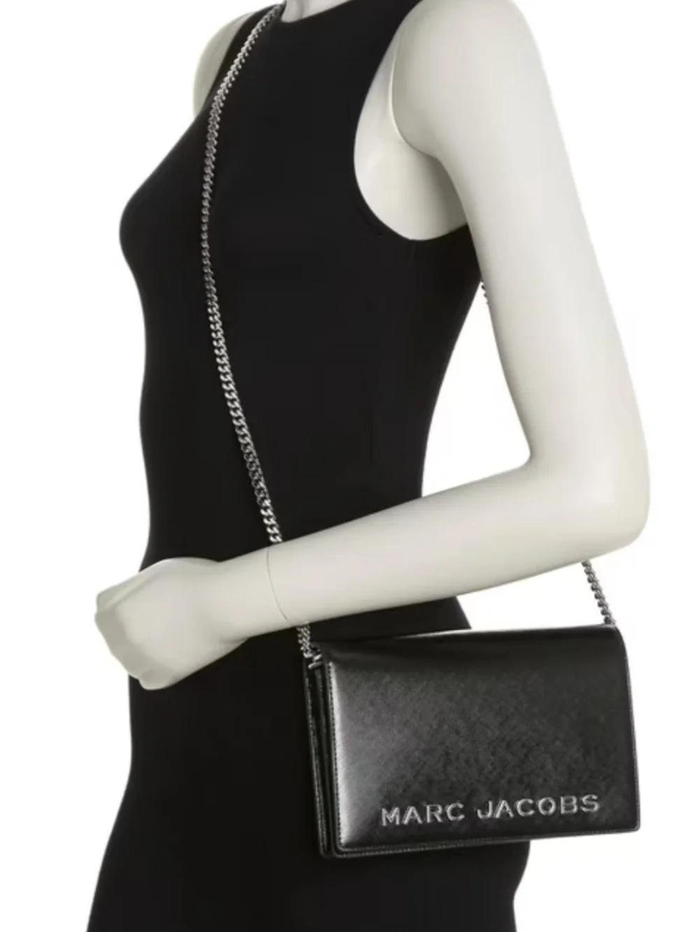 Marc Jacobs Party Wallet On a Chain  Crossbody Bag Clutch Black